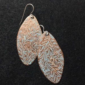 Copper earrings